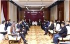【荣誉会长单位】重庆市巴南区委书记辛国荣会见华南城集团主席郑松兴