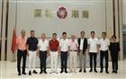 汕头市潮阳区政协党组书记、主席黄泽波同志一行莅临商会调研考察指导