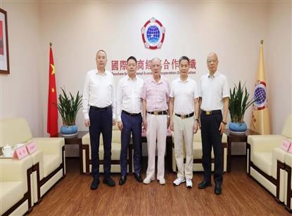 我会会长刘海景、驻会会长黄育宏、监事长许建洲拜访国际潮商经济合作组织