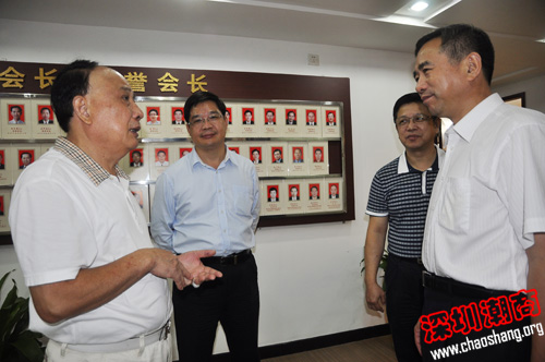 深圳民管局孙景明副局长到我会考察工作