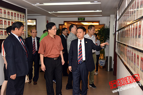 潮州市政协副主席陈炫秋一行莅临深圳市潮汕商会访问